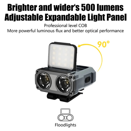 Sensor COB LED Headlamp Cap Clip Light USB Rechargeable Head Flashlight Built-in Battery Headlight Led Head for Fishing Camping