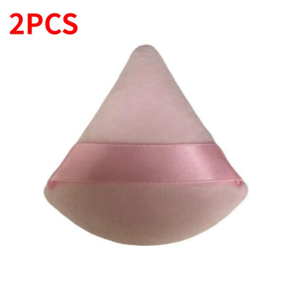 Short-pile Triangle Velvet Powder Puff Face Make Up Eyes Contouring Shadow Cosmetic Washable Mini Velvet Foundation Puffs Women