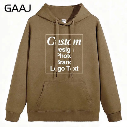 High Quality Custom Hoodie Cotton Sweatshirt Print Embroidery Brand Logo Text Photo Design Men Women Famliy Team Clothing 300g
