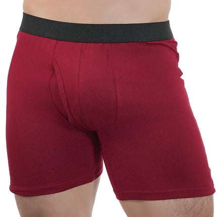 Men's Mid-Long Boxer Shorts Sport Underwear Cotton Underpants Sexy Boxer Shorts Breathable Panties Large Boxers for Men Men's Gifts