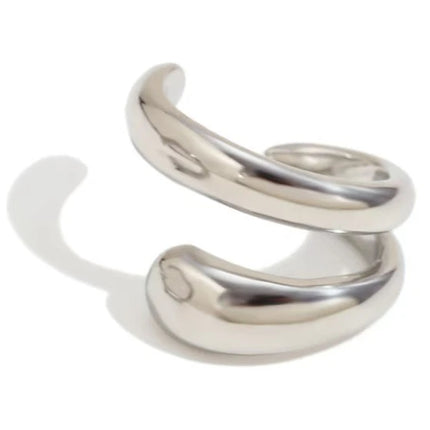 Punk Piercless Ear Clip Earring for Women Classic Gold Color Trendy Earcuff Earrings Girl Y2K Gift Simple Daily Wear Jewelry