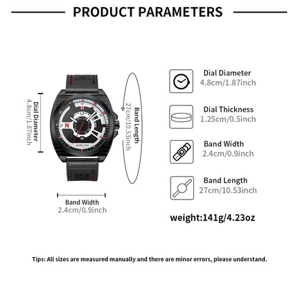 NS Men's Watch Business Casual Sporty Watch for Men and Women Quartz Watch Fashionable and Versatile with Date Display