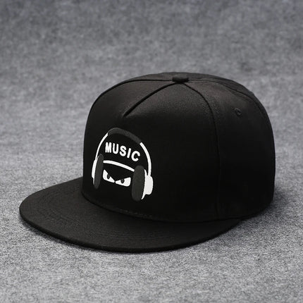 Men's Letter Embroidery Tide All-match Flat Brim Baseball Cap Ladies Summer Hip-hop Hat Outdoor Shade Adjustable Peaked Cap