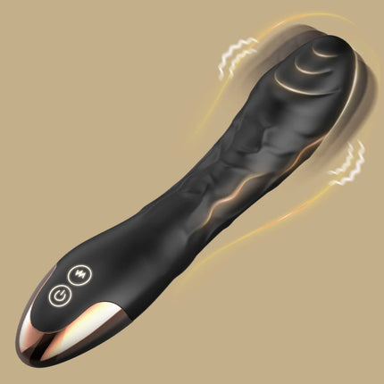 G Spot Vibrator Sex Toys Clitoris Vibrator Anal Stimulator Dildo with 10 Powerful Vibrating Modes Soft Silicone Adult Sex Toy