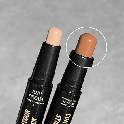 Double-ended Concealer Pen, Contour Stick Dual-purpose, Highlighter Stick, Nose Shadow Contouring Face, Covering Acne Marks