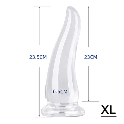 Soft Smooth Ox Horn Anal Plug TPE Anal Beads Plug Stimulate Prostate Massage Anus Expansion Trainer Sex Toys for For Women Men
