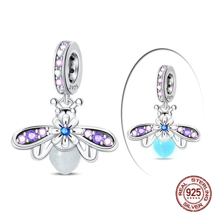 Hot Original 100% 925 Sterling Silver Chameleon Beads Firefly Charms Fit Original Bracelet DIY Jewelry Making Women's Gift