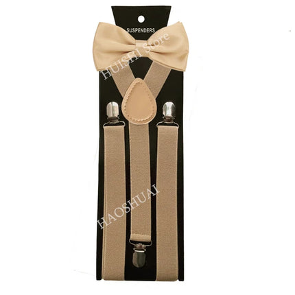 Hot Sale Suspenders Bowtie Sets Mens Women Boys Party Wedding Y-Back Shirt Braces Butterfly Belt Bow Tie Suit Accessories Gift