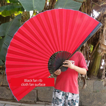 Large Blank Golden Foils Xuan Paper Fan Retro Wall Mount Painting Calligraphy DIY Paper Fan Oversize Home Decorative Folding Fan
