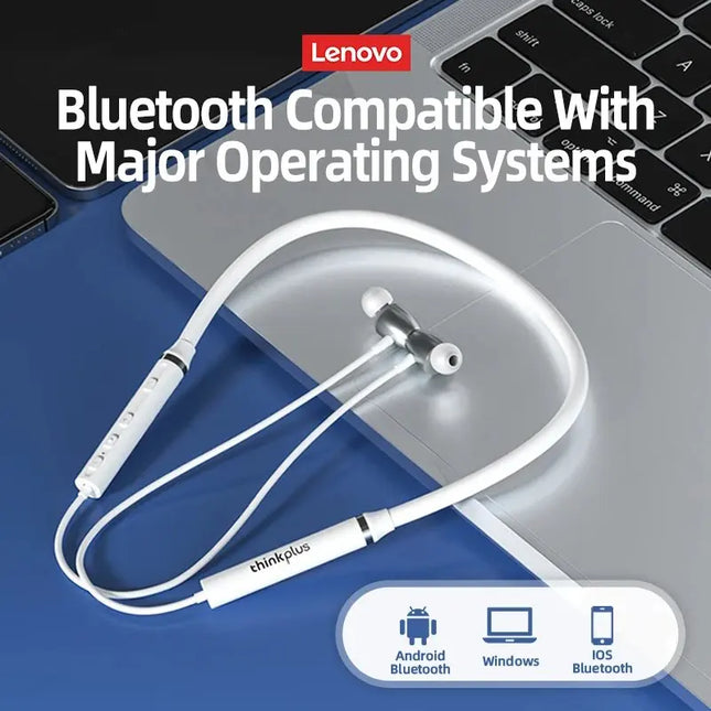 Lenovo HE05X Ⅱ Neckband Earphones Wireless Bluetooth 5.0 Earbuds Waterproof Sport Headset with Mic Magnetic Neckband Earphone