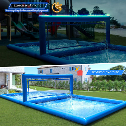 Inflatable Volleyball Court Outdoor Water Volleyball Pool for Sports Game Commercial Children's Playground