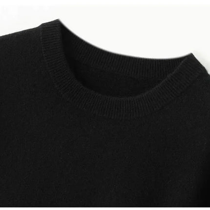 2025 Superfine Merino Wool T-Shirt Men's Knitted O-neck Breathable Thin Cashmere Short Sleeve Tee Solid Color Tops