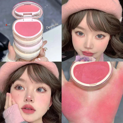 Cappuvini Gradient Soft Mist Monochrome Powder Blush Matte Makeup blush Palette Cosmetics Rouge