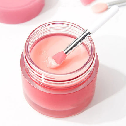 3PCS Silicone Lip Balms Lip Mask Brush With Sucker Dust Cover Makeup Brushes Lip Film Brush Anti-lost Dust Cover