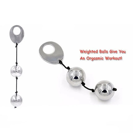 Metal Contraction Ball Vaginal Kegel Ball Anal Bead Stopper WeightSports BallVaginal Tightening TrainerFemale Adult Sex Products
