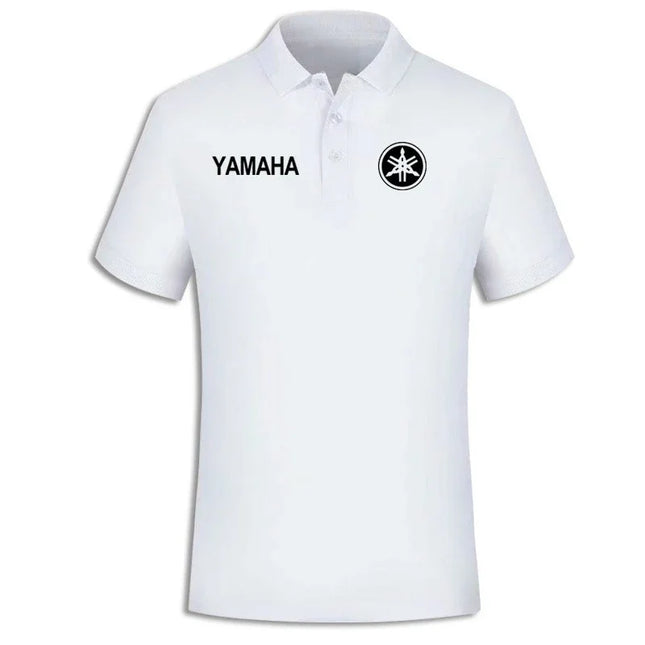 YAMAHA Motorcycle Print Polo Shirt Summer New Men's and Women's Locomotive Enthusiasts Loose Casual Riding Short-sleeved T-shirt