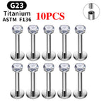 10PCS Silver Color 2 / China Mainland / 1.2x8x4x3mm