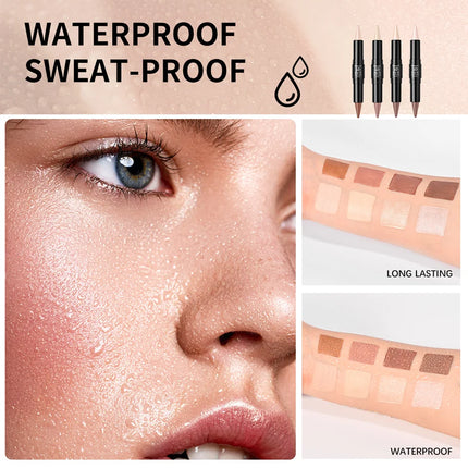 Dual-Ended Sharp Tip Contour Highlighter Waterproof And Sweatproof Long Lasting-Up To 12 Hours Multi-Use Contour Stick Makup