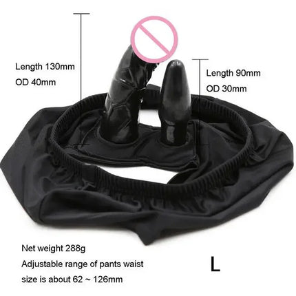 Manyjoy Chastity Panties Belt with Plug Lingerie Bondage Thongs Anal Dildo Underwear Adult Game Sex Toys for Women Lesbian 18+