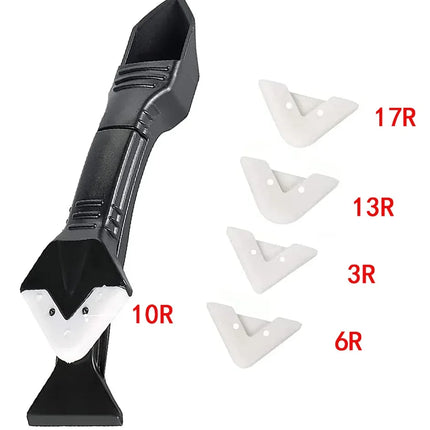 5 in 1 Silicone Spatula Window Cleaning Tool Sealant Smooth Remover Squeegee Caulk Organizer Silicon Scraper Smooth Grout Kit