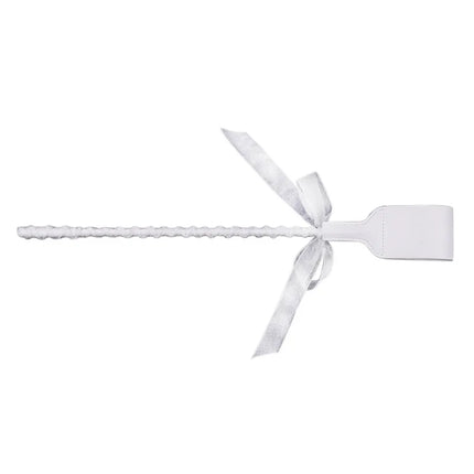 White Leather Bow-Knot Palm Clap Spanking Paddle Whips Fetish Slave Bdsm Spank Flogger Fantasy Couples Sexy Adult Games Cosplay