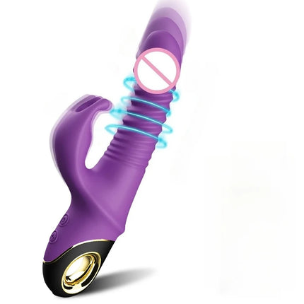 Thrusting Wiggle Rabbit Vibrator for Women Vagina G-Spot Vibrator Clitoris Stimulator Female Masturbation Sex Toy for Women