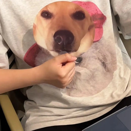New Creative Rhubarb Dog Called Two-Change Expression Raster Fan Summer Portable Wacky Big Dog Called Handheld Cool Fan