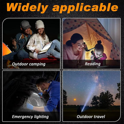 Multifunctional Folding Work Light Portable Rechargeable Flashlight Hook Magnetic Camping Light Outdoor Car Repair Emergency
