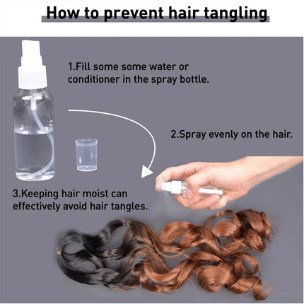 French Curl Braids Hair 22“Loose Wave Bouncy Synthetic Spiral Curls Braiding Hair Extensions Ombre Pre Stretched Hair For Women