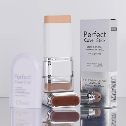 Double-ended Foundation Stick Perfect Cover Stick Thin And Comfortable Concealer Foundation Cream Waterproof Long-lasting Makeup