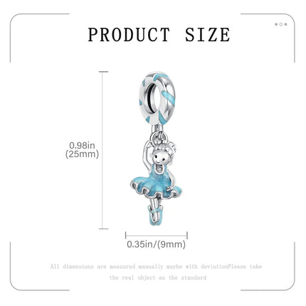 2025 Classic Ballet Pendant Fit Bracelet Diy For Women Daily Wear mermaid Cheerleading Charm Fashion Jewelry Love Birthday Gift