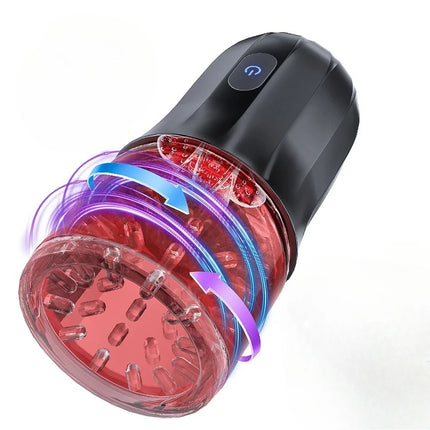 Automatic Male Masturbator Telescopic Rotation Masturbation with Suction Cup for Men Simulation Blowjob Piston Sex Toy for Men