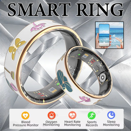 NEW Healthy Smart Ring 5 ATM Waterproof Wireless Call Heart Rate/Sleep/Blood Oxygen Monitoring For Android/IOS Men Women Gifts