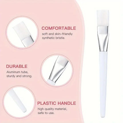 4pcs/Set DIY Face Mask Brush Set Multifunctional Soft Applicator Brushes Facial Mask Mud Application Women Beauty Skincare Brush