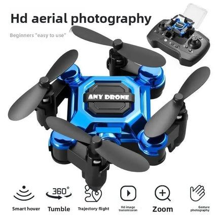 Mini Folding Mosquito Drone with Aerial Camera, Remote Control Helicopter Toy for Students Kids