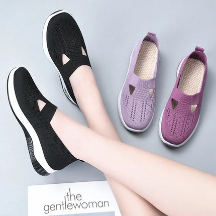 Comfortable Spring Women Shoes Soft Leather Upper Vulcanized Sneakers for Middle Aged Mothers and Kids Lightweight Breathable