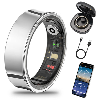 Amovan hot selling premium health sports sleep video picture remote control elegant smart ring for iOS Samsung Xiaomi phone