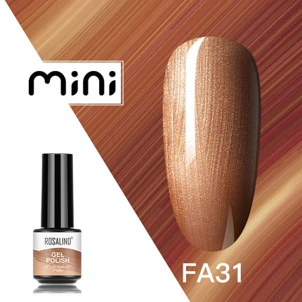 ROSALIND Shiny Gel Nail Polish Soak Off Gel Varnishes Nail Art Semi Permanent UV Glitter Nail Gel Polish Base Top Coat Enamel