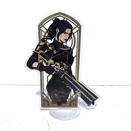 Hot League of Legends Arcane Game Peripherals Acrylic Stand Aso the King of Man the Sword Saint Desktop Display 15CM Collection