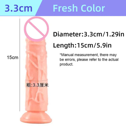 Realistic Silicone Dildo with Suction Cup G-Spot Anal Dildos Strapon Dick Butt Plug Masturbat Adult Sex Toys for Man Women