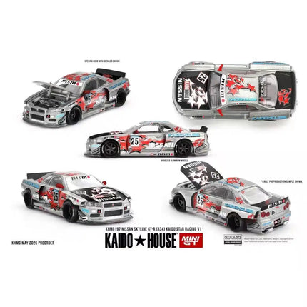 Kaido House MINIGT 1:64 BMW M3 KAIDO WORKS LARRY CHEN V1 USA Exclusive Alloy Die Cast Car Model Gift