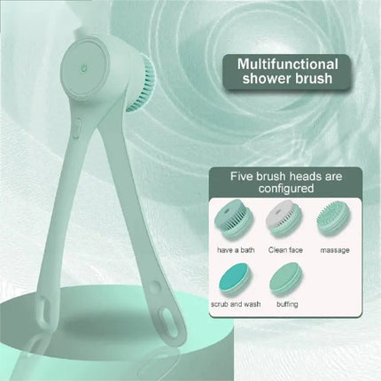 2025 Electric Body Brush Back Scrubber For Shower electric Body Scrub Brush