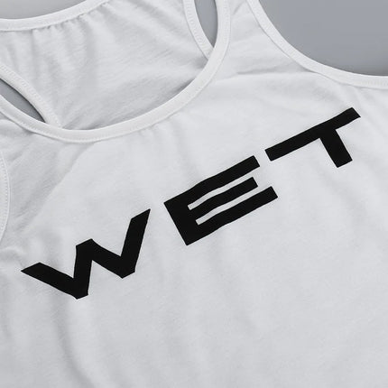 PixieKiki Wet Letter Print White Crop Top Shirt Y2k Streetwear Sexy Summer Clothes for Women Tank Tops 2024 P66-AE10
