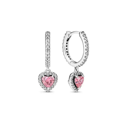 925 Sterling Silver Pink Bow Jewelry Set Ring Earrings Bracelet Necklace for Women Birthday Gift