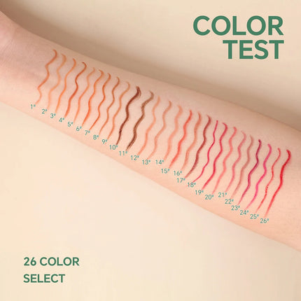 Private Label 26 Color Lip Liner Lip Liner Pigment Long Lasting Waterproof Custom Logo Makeup Wholesale Cruelty Free White Box