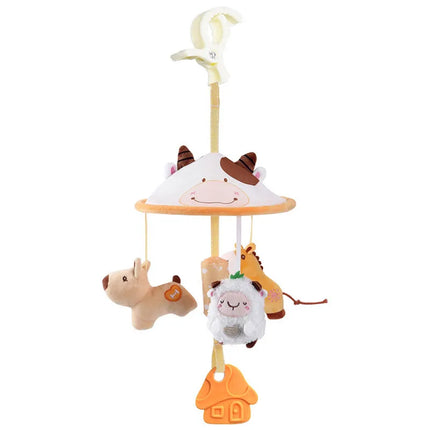 Infant Rattle Toy 0-12 Months Crib Hanging Music Box With Toy Bracket Bed Bell Car Seat Toy For Newborn Boy And Girl Gifts ﻿