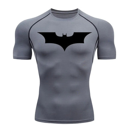Compression T-Shirts for Men Summer Short Sleeve Rash Breathable Slim Fit Guard Gym Workout Running Athletic Quick Dry Tees Tops