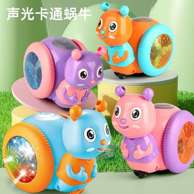 Snail toy electric reptile sound and light for boys and girls early education puzzle baby 1-2 years old