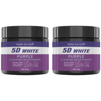 Purple Tooth Cleaning Powder - Sulfate-Free, Deep Cleaning and Polishing, Whitens Teeth in 5 Days, Portable for Daily Use and Travel