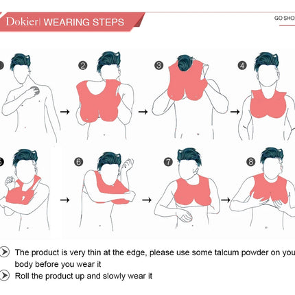 Dokier No-oil Silicone Breast Forms Fake Boobs Plate Enhancer Tits Male to Shemale Transgender Drag Queen Crossdressing Cosplay - TOYS-SUCE